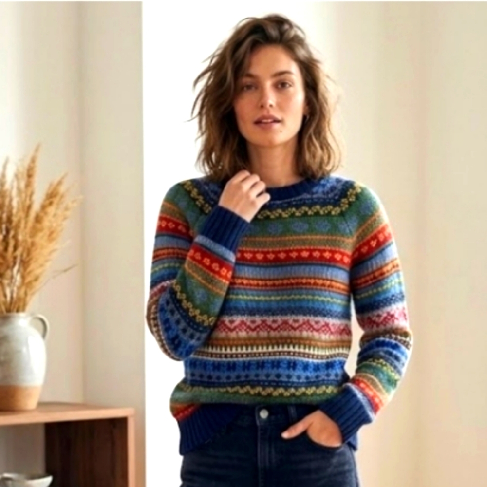 Rare❤️Vintage Gap 2003 Holiday Collection 100% Wool Sweater